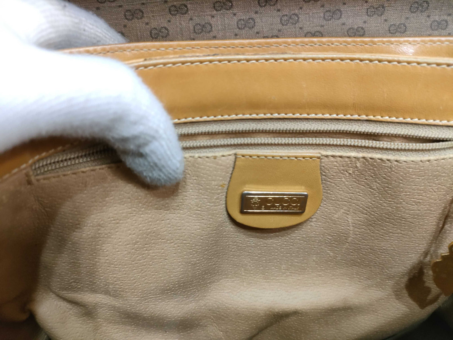 GUCCI Old Gucci GG Canvas Shoulder Bag Tote Bag 3-Piece Set Handbag