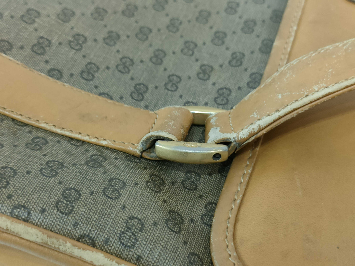 GUCCI Old Gucci GG Canvas Shoulder Bag Tote Bag 3-Piece Set Handbag