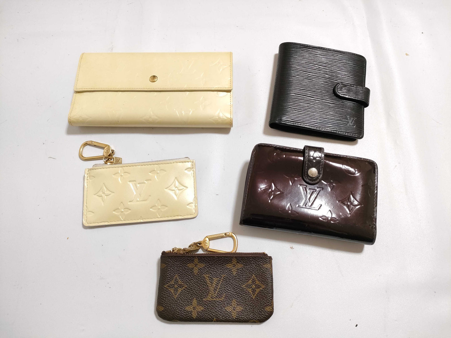 LOUIS VUITTON Vernis Monogram Epi Wallet 5-Piece Set