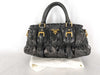 PRADA Prada Nappa Gathered 2-Way Handbag Black Handbag