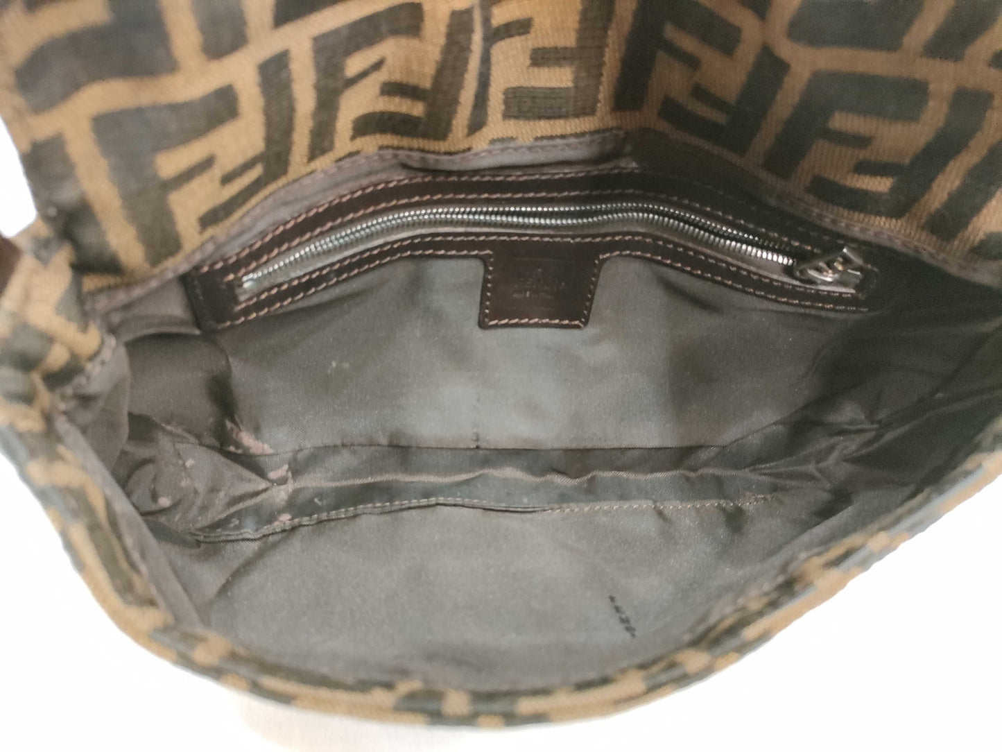 FENDI Zucca Mamma Bucket 26424 Shoulder Bag Handbag Handbag