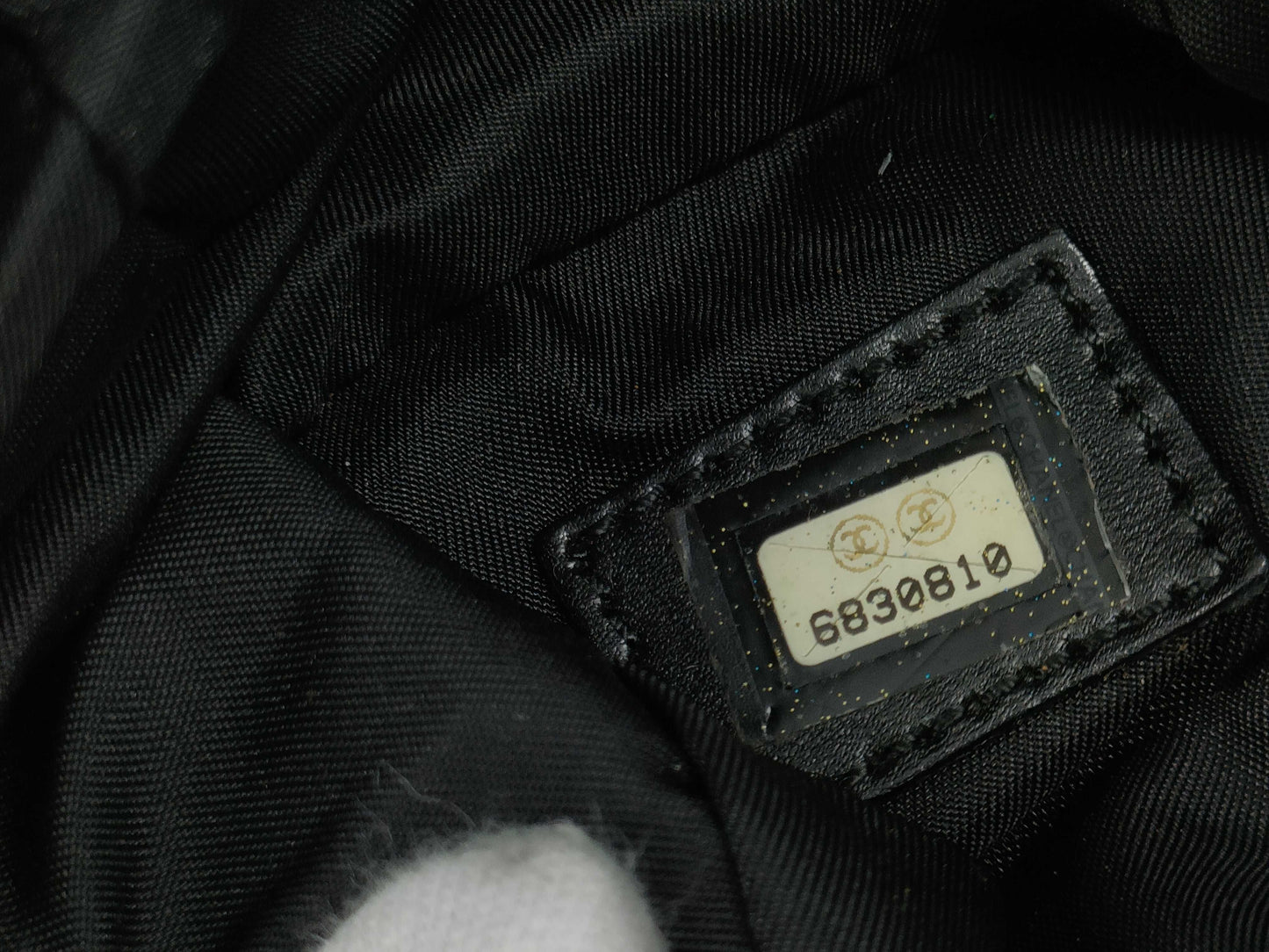 CHANEL New Travel Line Handbag Black Handbag