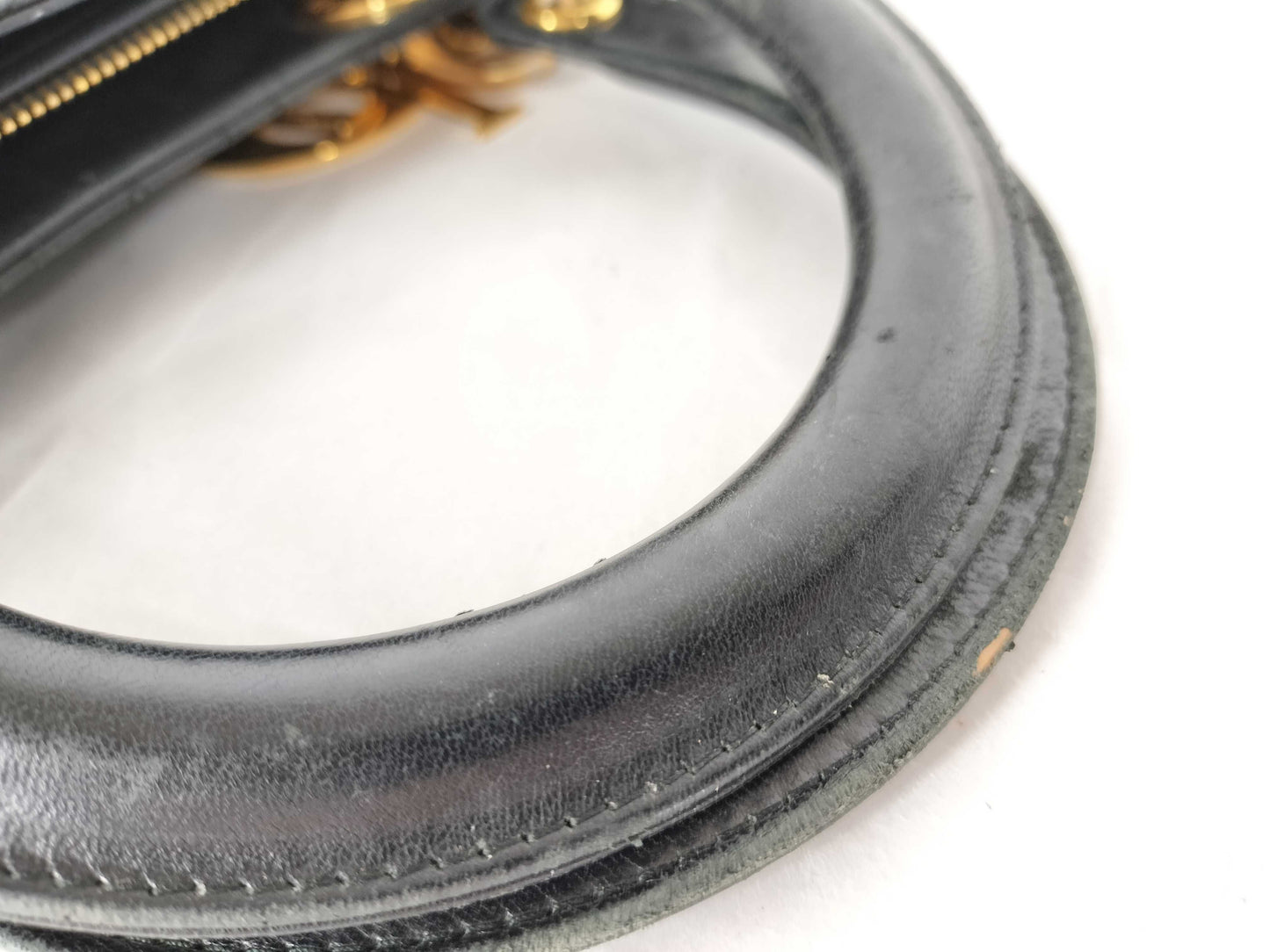 Dior Lady Dior Cannage Leather Handbag in Black