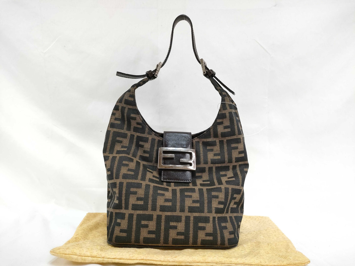 FENDI Zucca pattern Fendi Zucca one-shoulder bag handbag