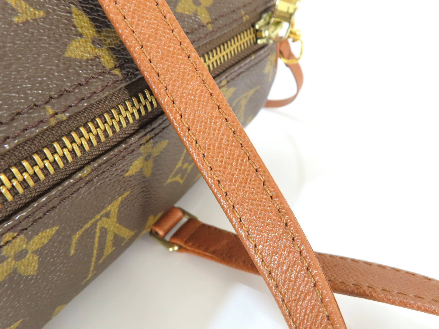 LOUIS VUITTON Monogram Papillon Handbag with Pouch M51365