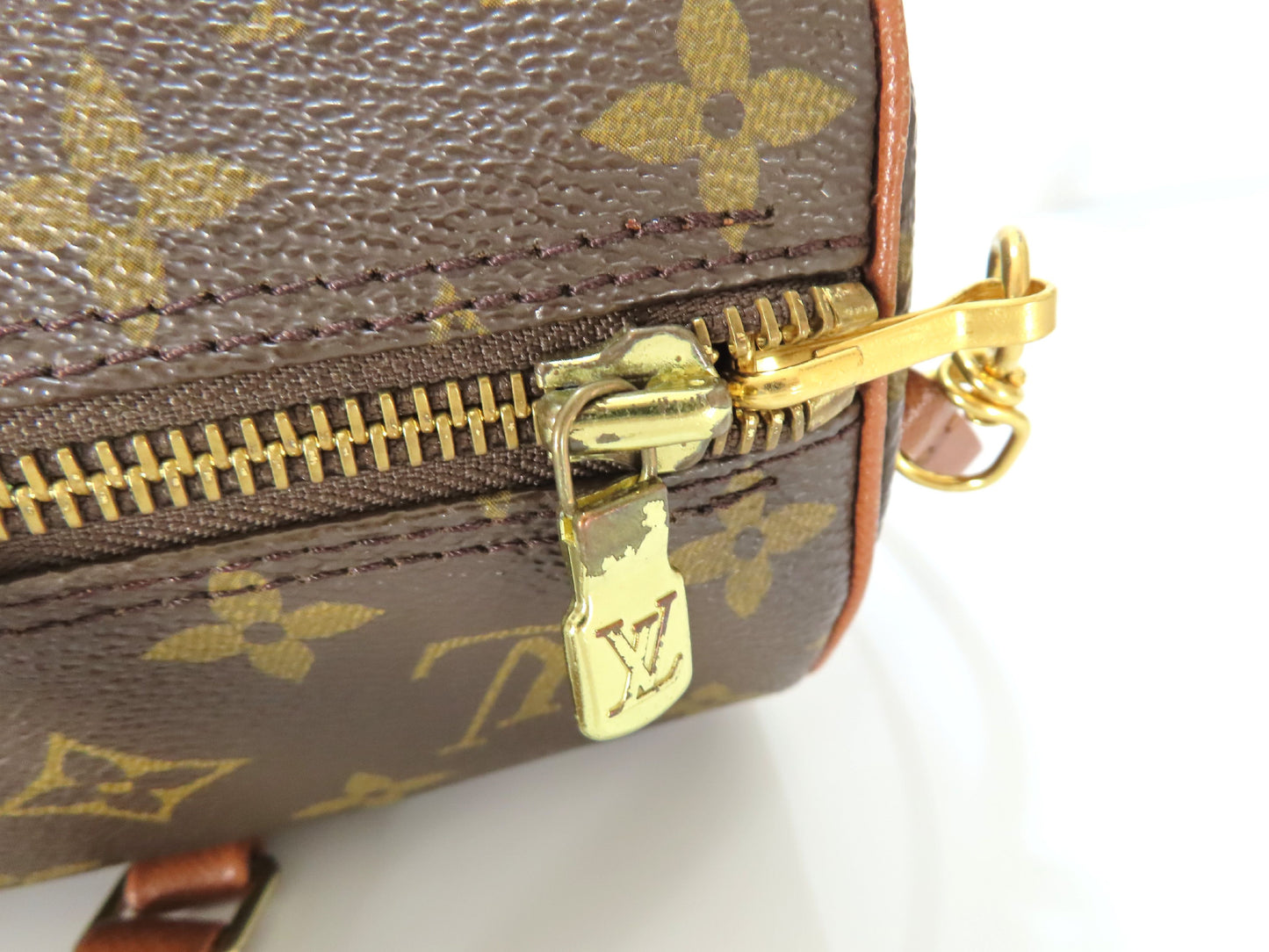 LOUIS VUITTON Monogram Papillon Handbag with Pouch M51365