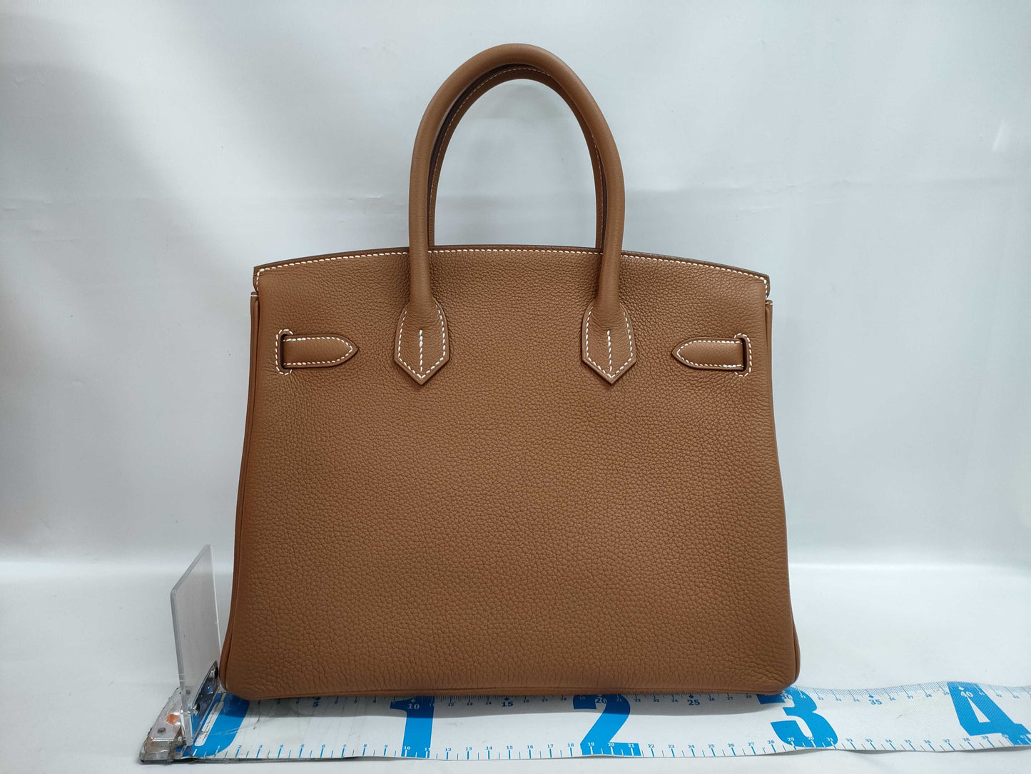 HERMES Togo Birkin 30 Gold GD Hardware Double Stamp Handbag