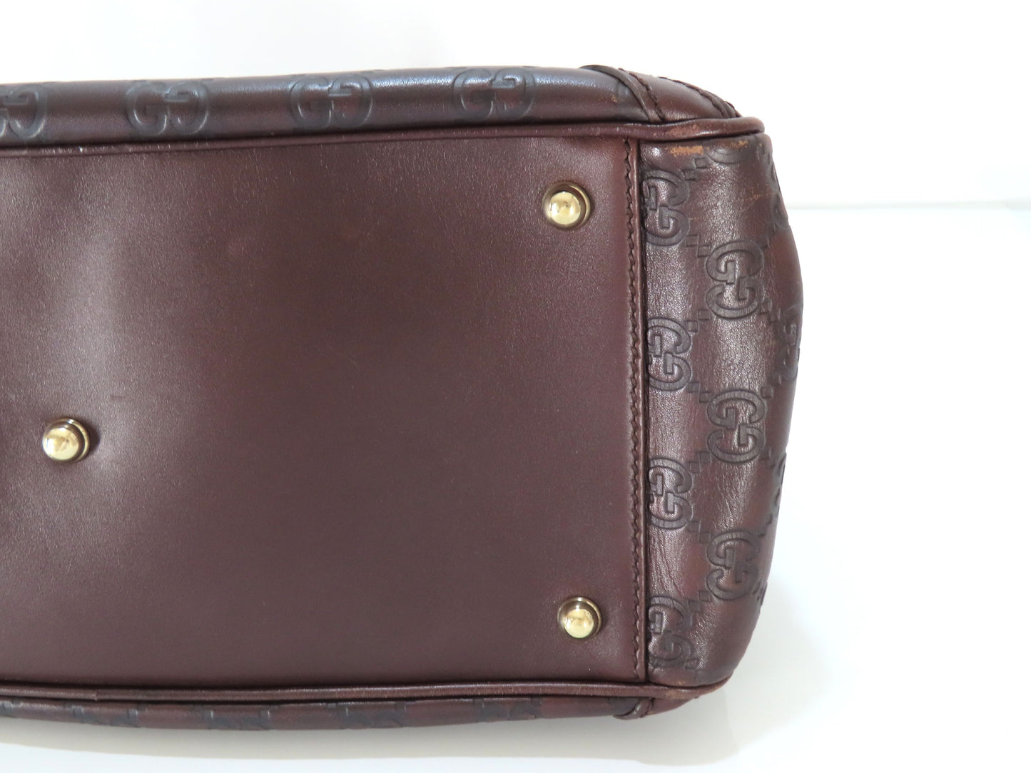 GUCCI Guccissima Horsebit Handbag 159399 Boston Bag Handbag