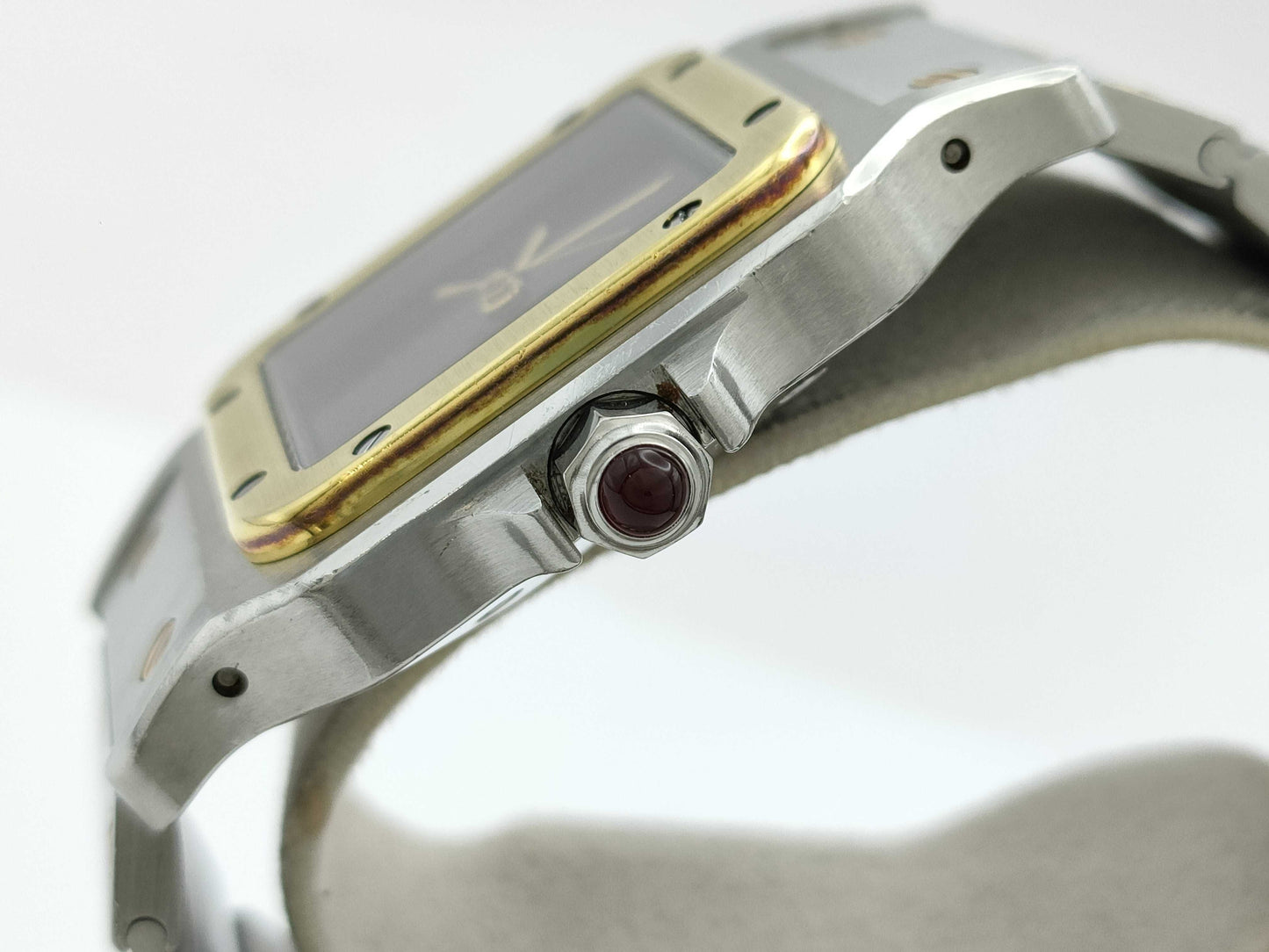 Cartier Santos Galbe LM 2961 52173 Bordeaux Dial Automatic Women's Watch