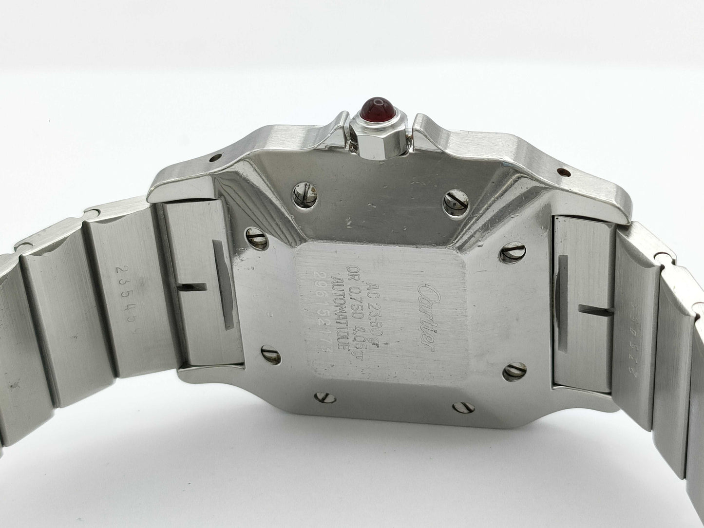 Cartier Santos Galbe LM 2961 52173 Bordeaux Dial Automatic Women's Watch