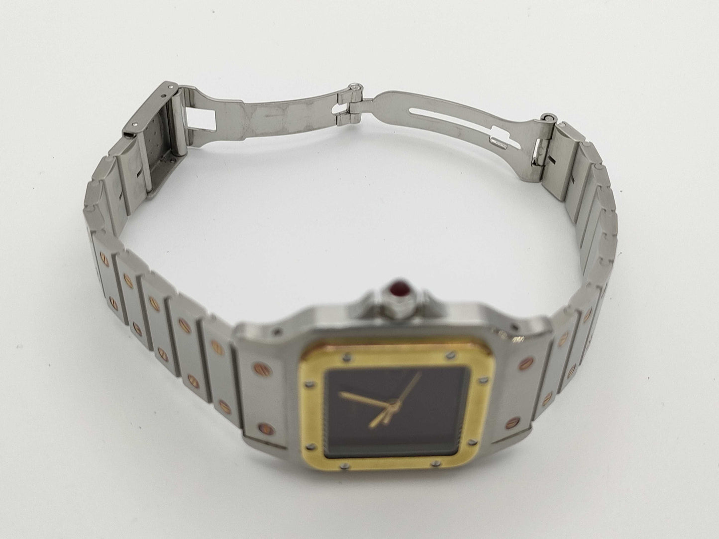 Cartier Santos Galbe LM 2961 52173 Bordeaux Dial Automatic Women's Watch