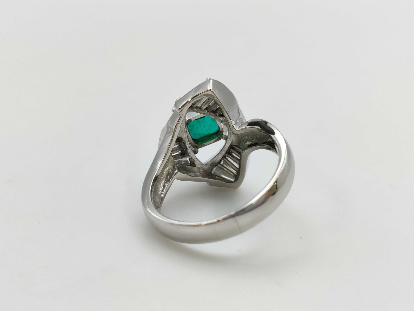 E1.03ct D0.63ct PT900 12.0g Ring