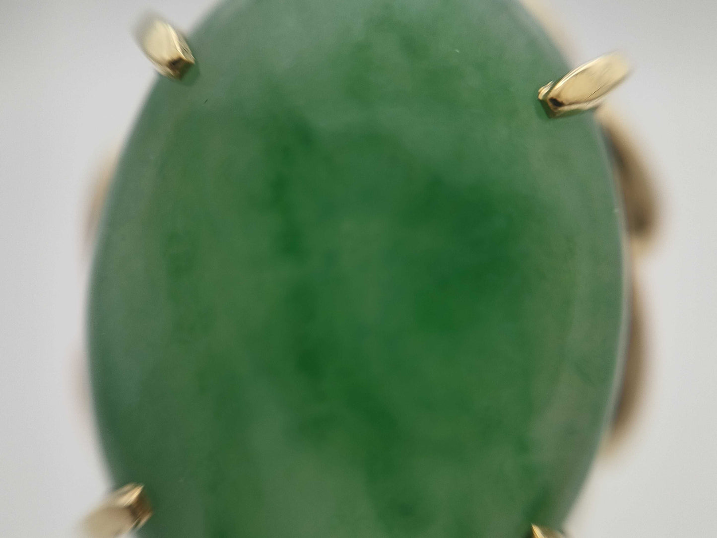 Jade 20.29ct K18 13.9g Ring