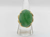 Jade 20.29ct K18 13.9g Ring