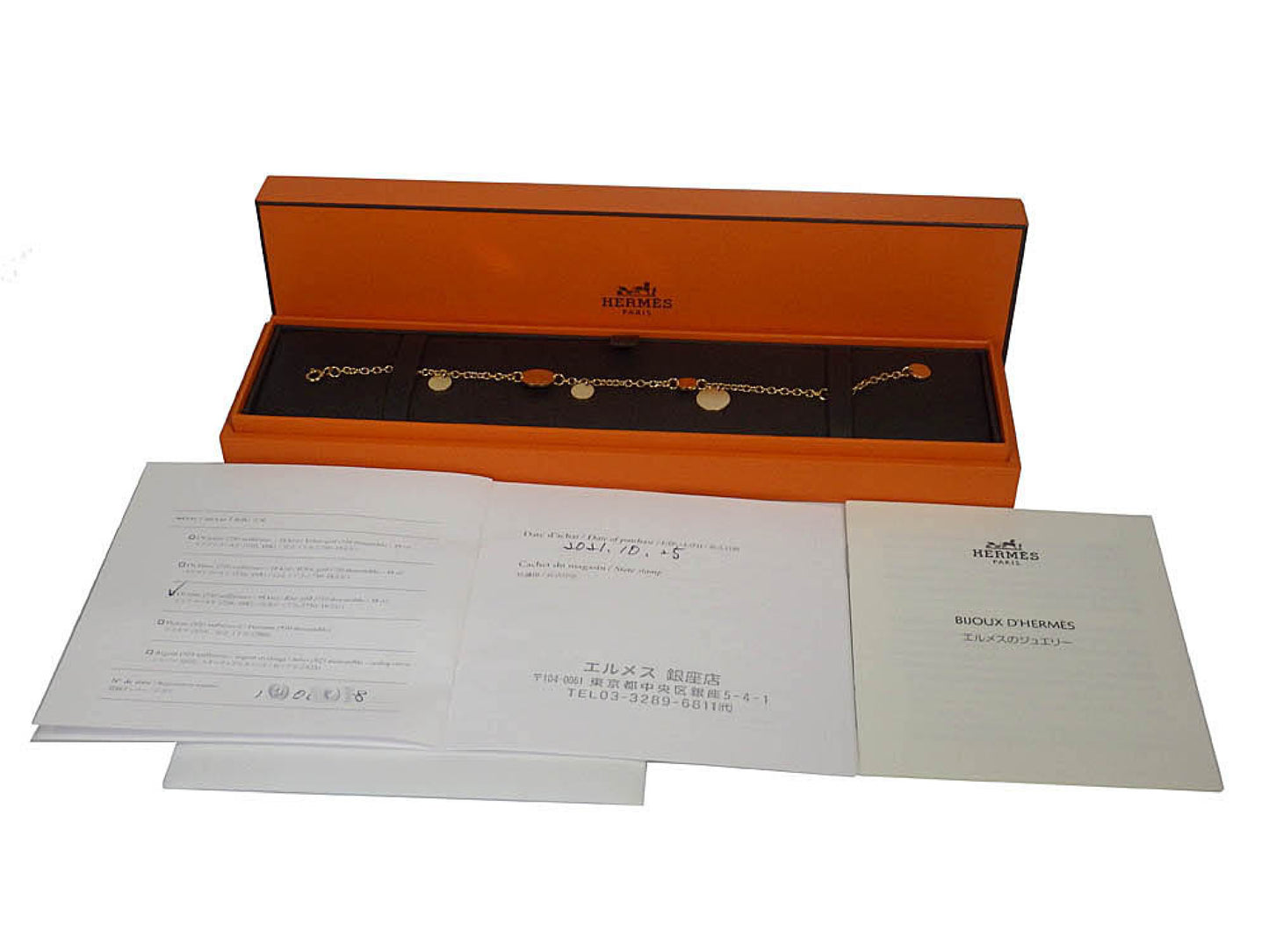 HERMES Confetti SH PG AU750 8.9g Bracelet/Bangle