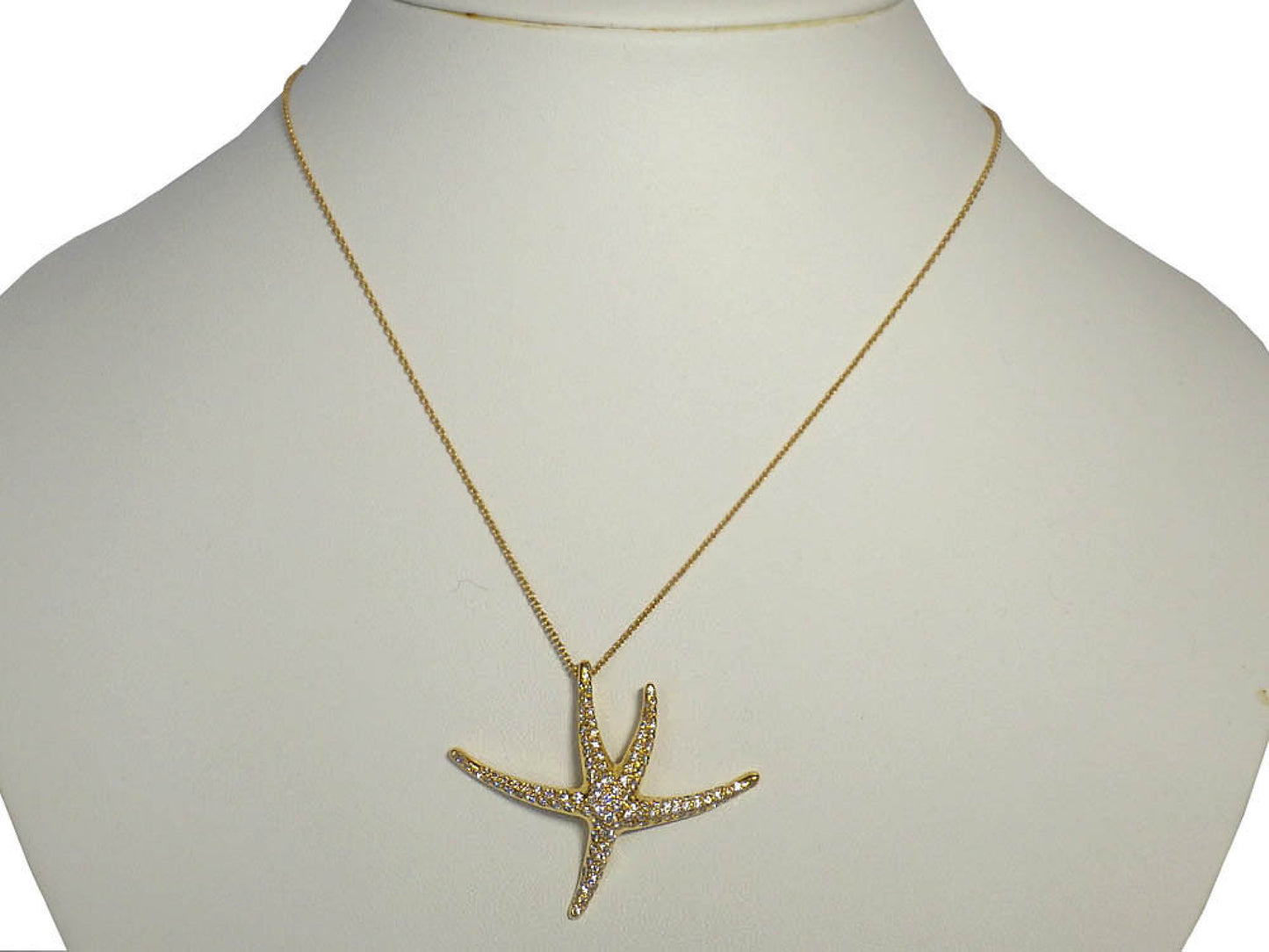 Tiffany & Co. Starfish Diamond 18K 6.3g Necklace