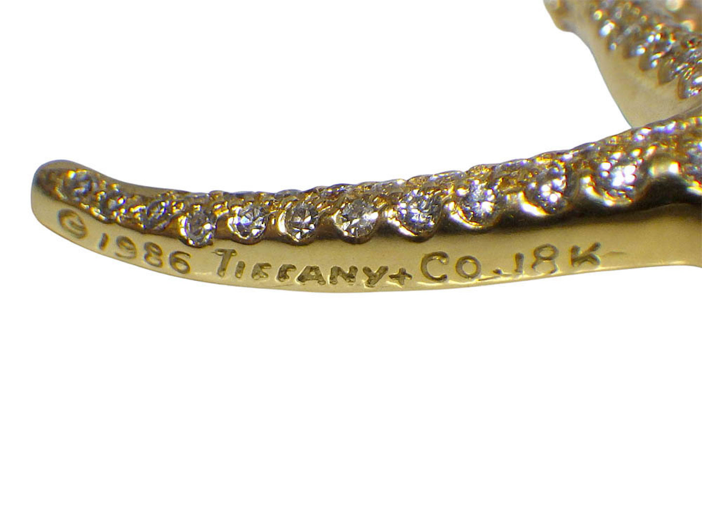 Tiffany & Co. Starfish Diamond 18K 6.3g Necklace
