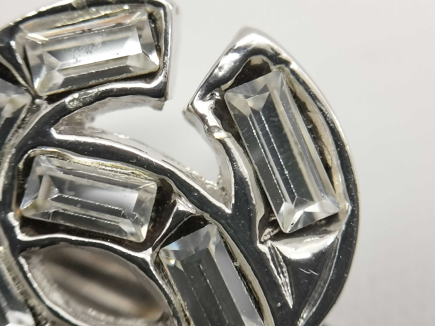 CHANEL Coco Mark Rhinestone 01P Earrings