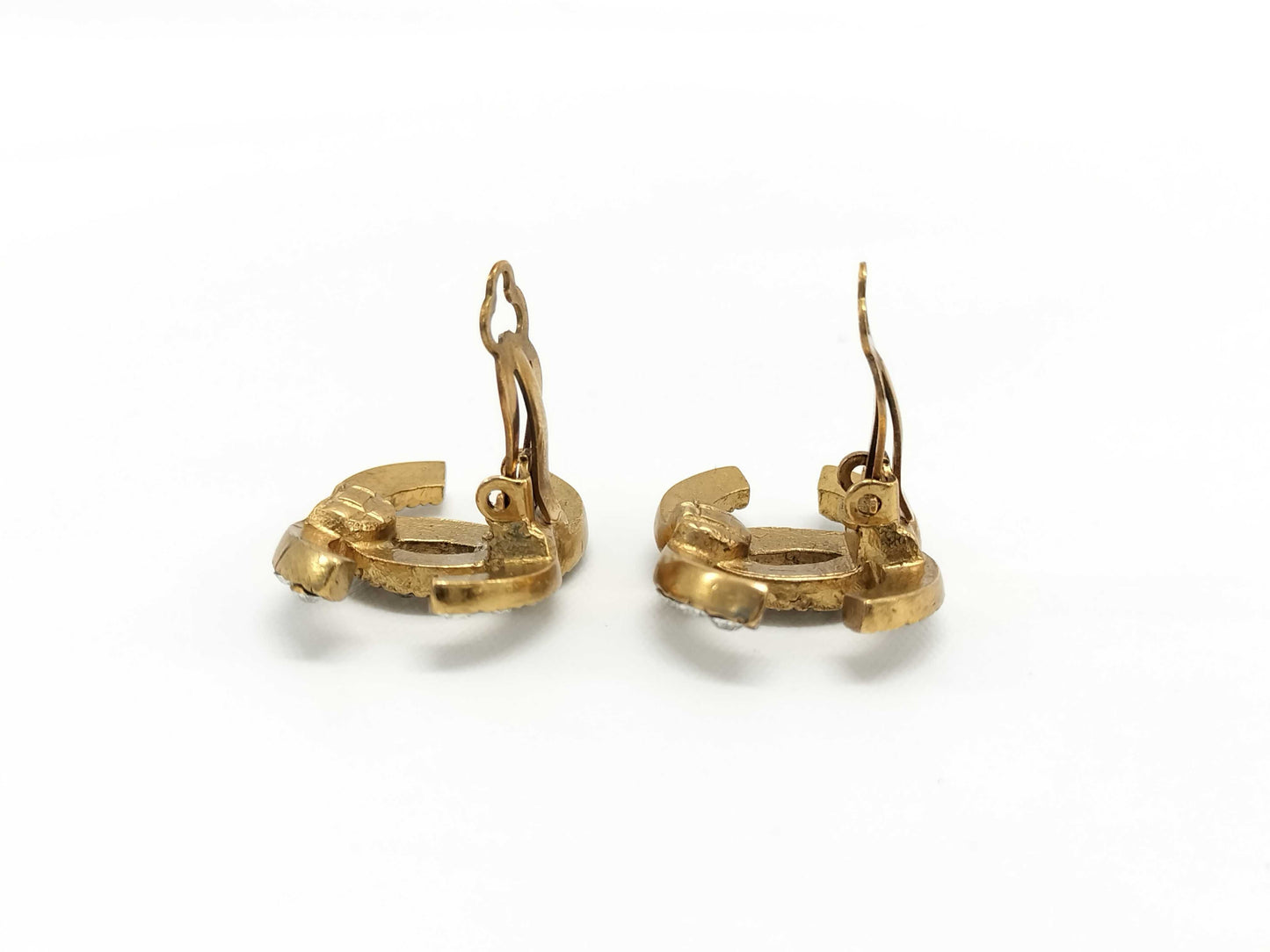 CHANEL Coco Mark Rhinestone 02A Earrings