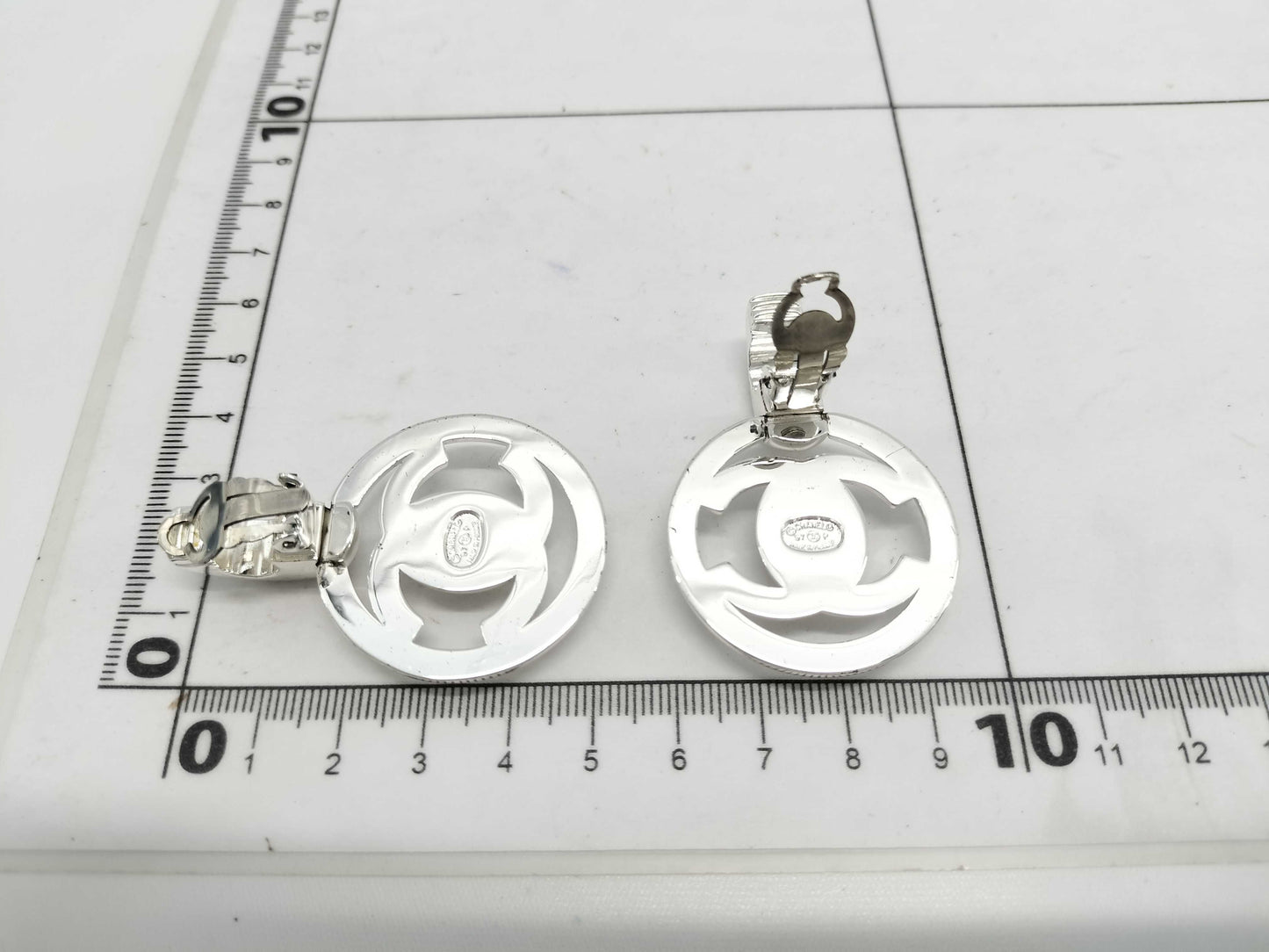 CHANEL Coco Mark Turn Lock Earrings 97P Earrings