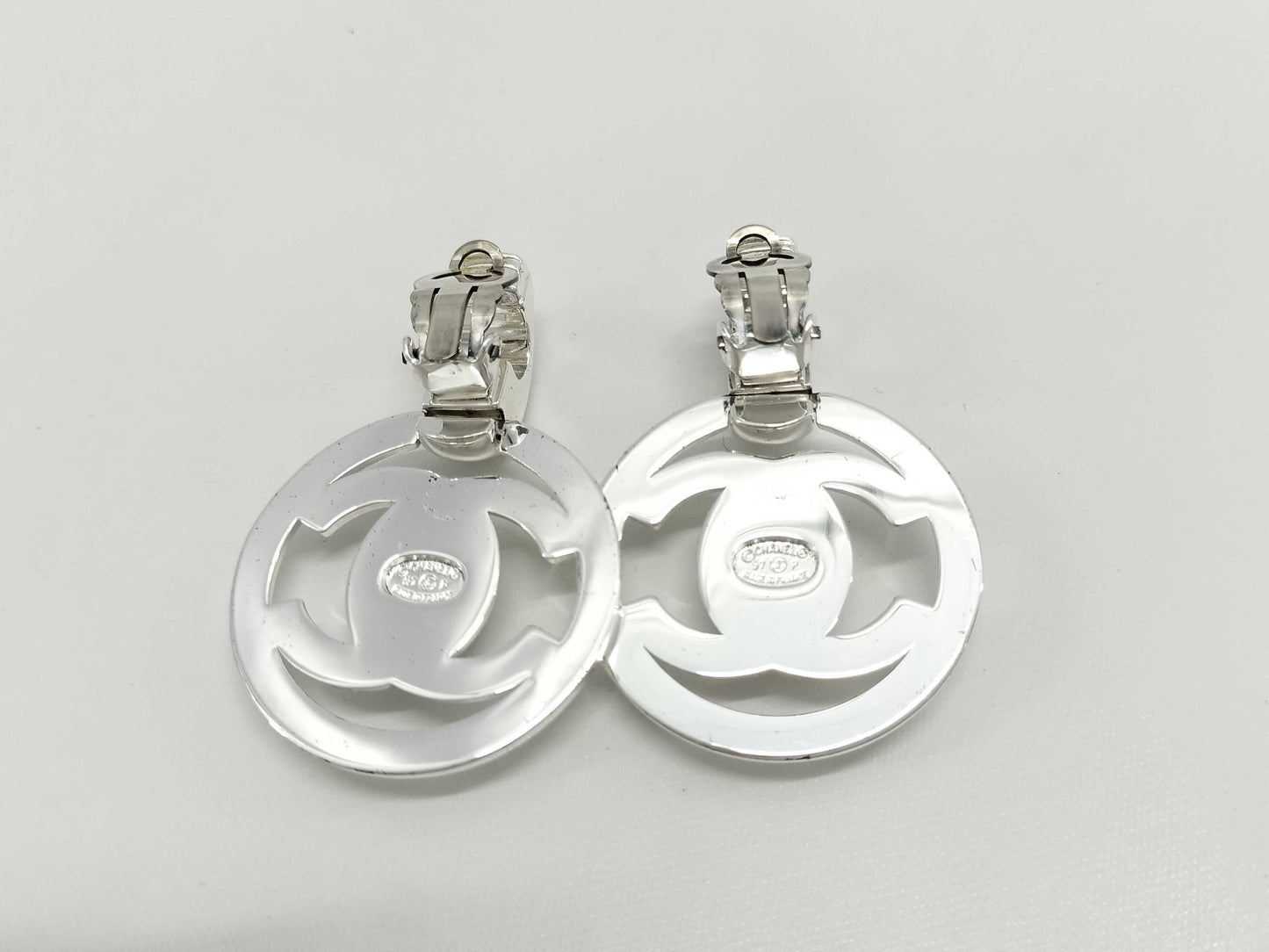CHANEL Coco Mark Turn Lock Earrings 97P Earrings