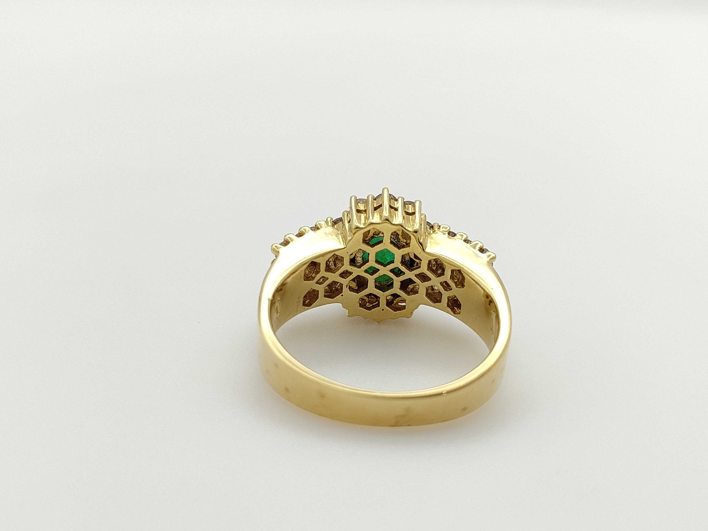 Cabochon E1.29ct D0.79ct K18 6.7g Ring