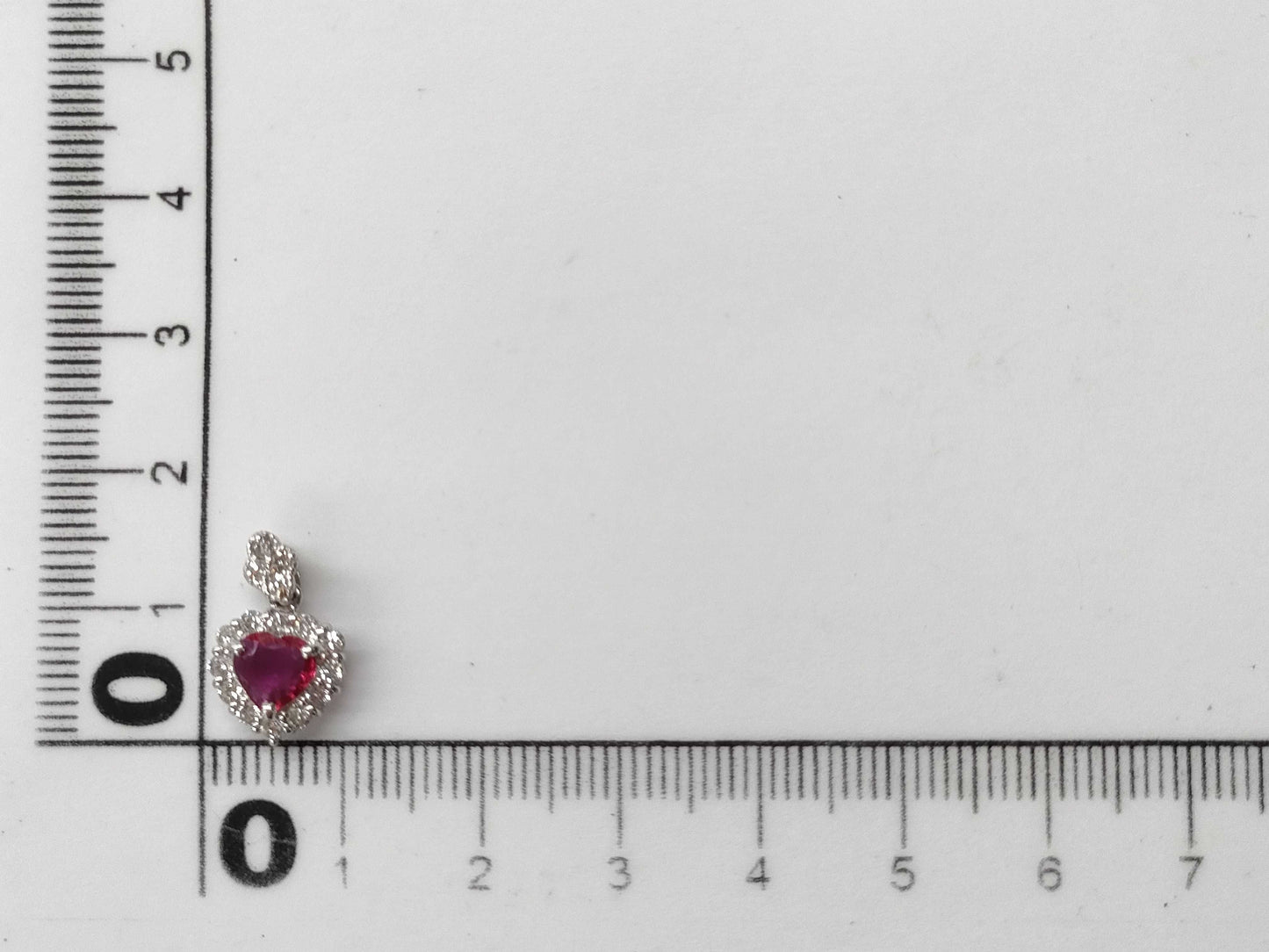R0.41ct D0.27ct K18WG 1.3g Pendant Top