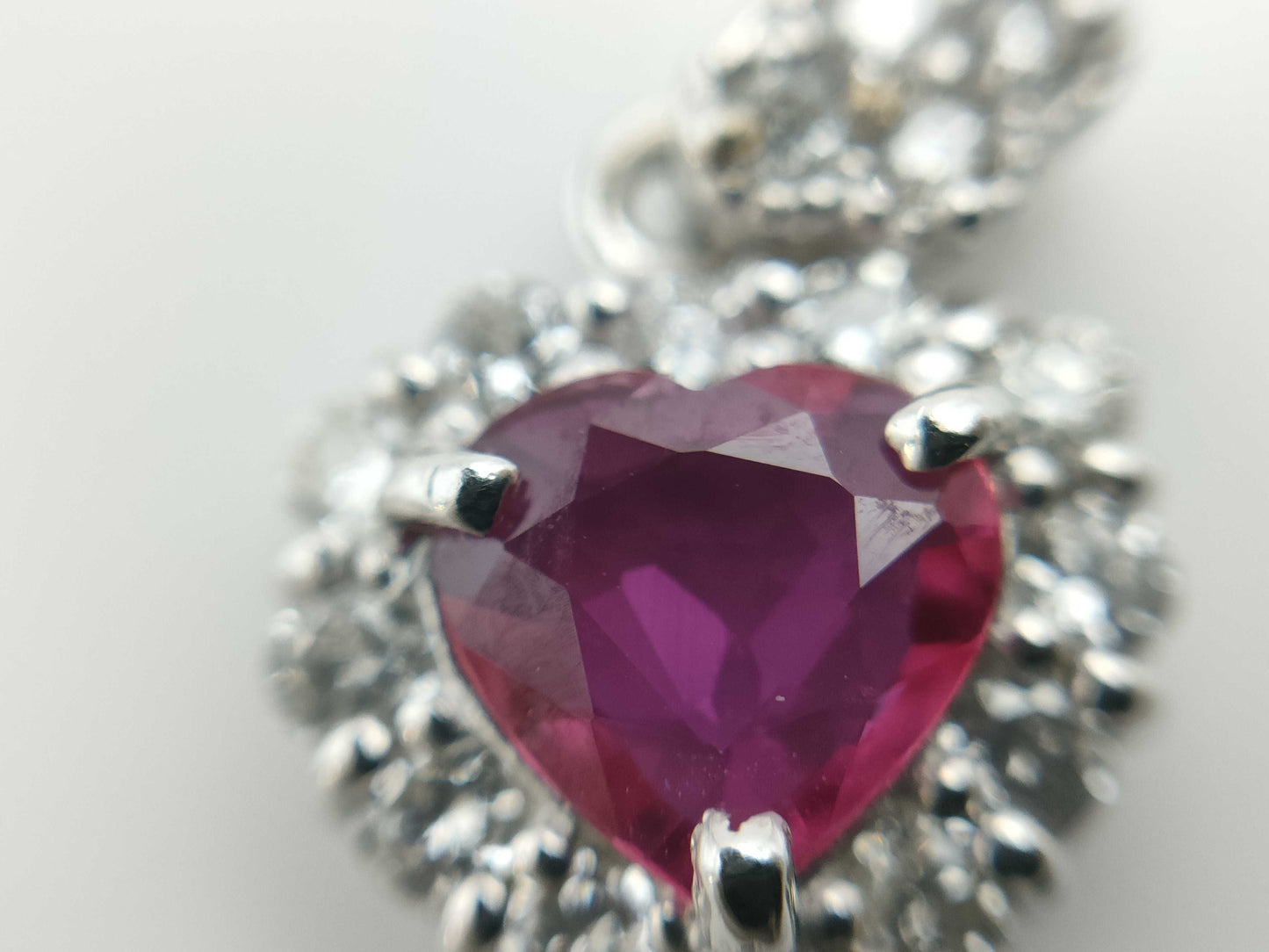 R0.41ct D0.27ct K18WG 1.3g Pendant Top