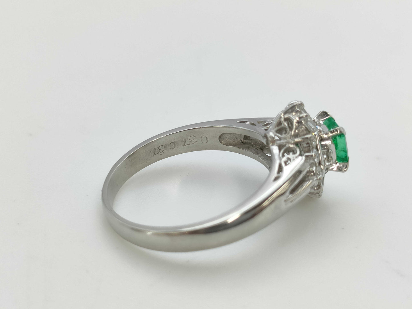 E0.37ct D0.37ct PT900 6.5g Ring