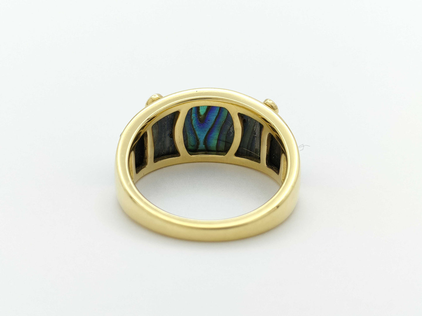 Colored Stone D0.20ct K18 5.0g Ring