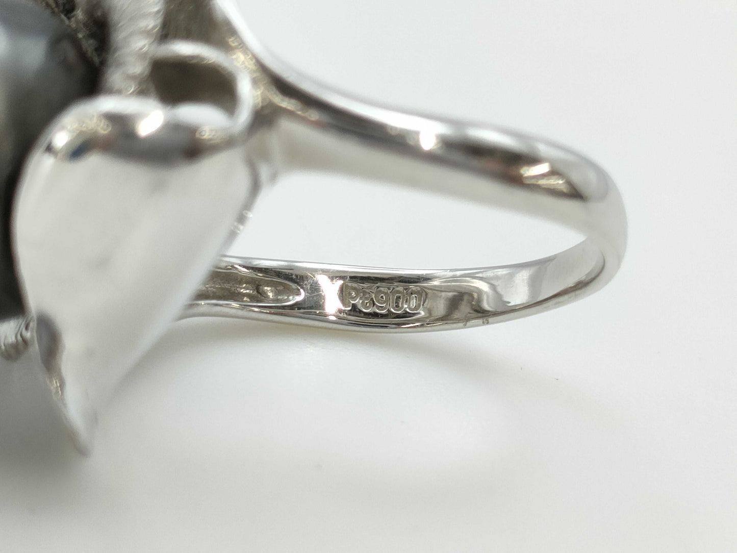 Pearl diameter: approx. 13.2*12.6mm, D0.02ct, PT900, 15.6g, Ring