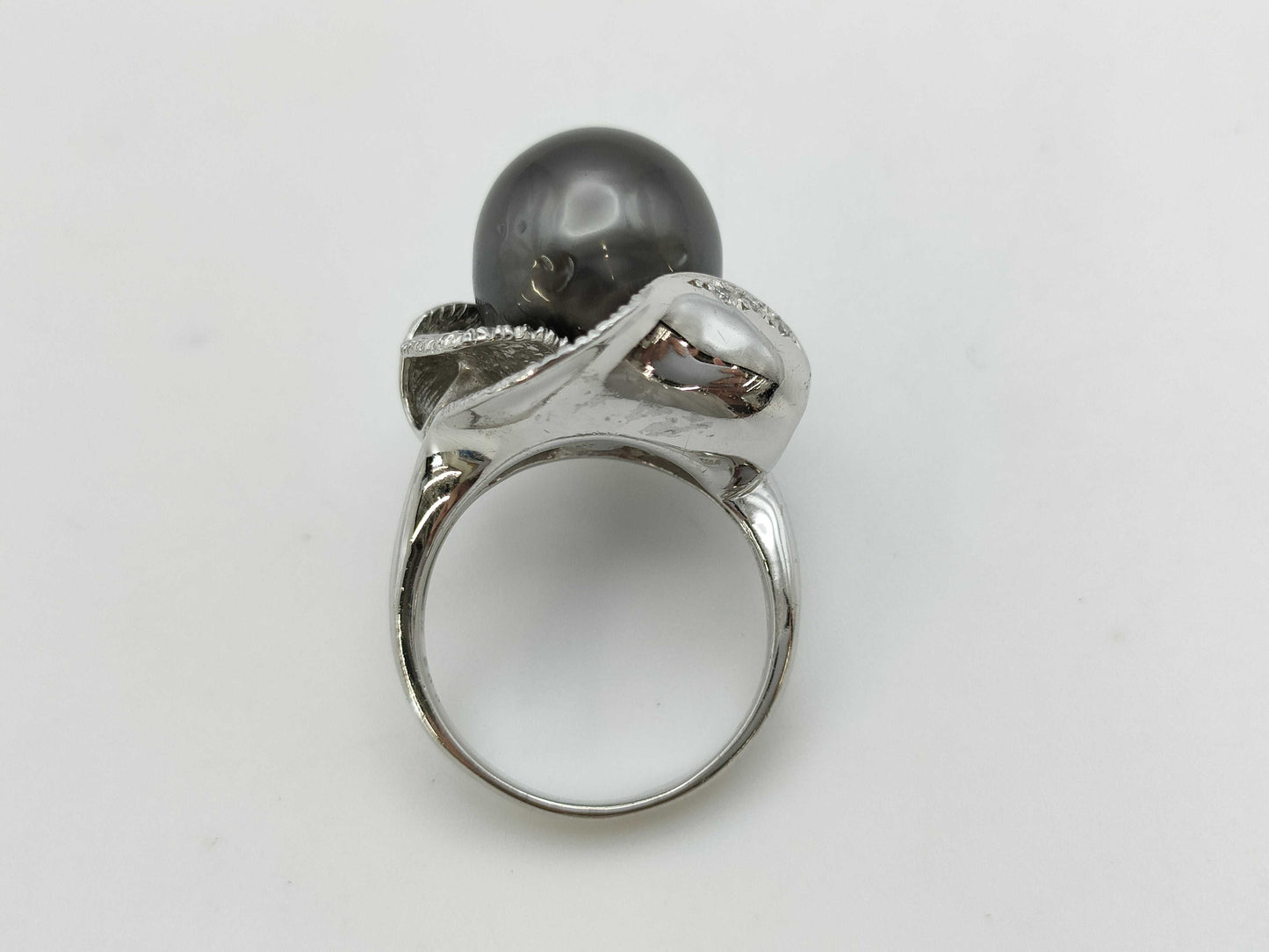 Pearl diameter: approx. 13.2*12.6mm, D0.02ct, PT900, 15.6g, Ring