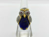 Lapis Lazuli Ring, 0.17ct R, 0.5ct D, 11.9g, K18/PT900
