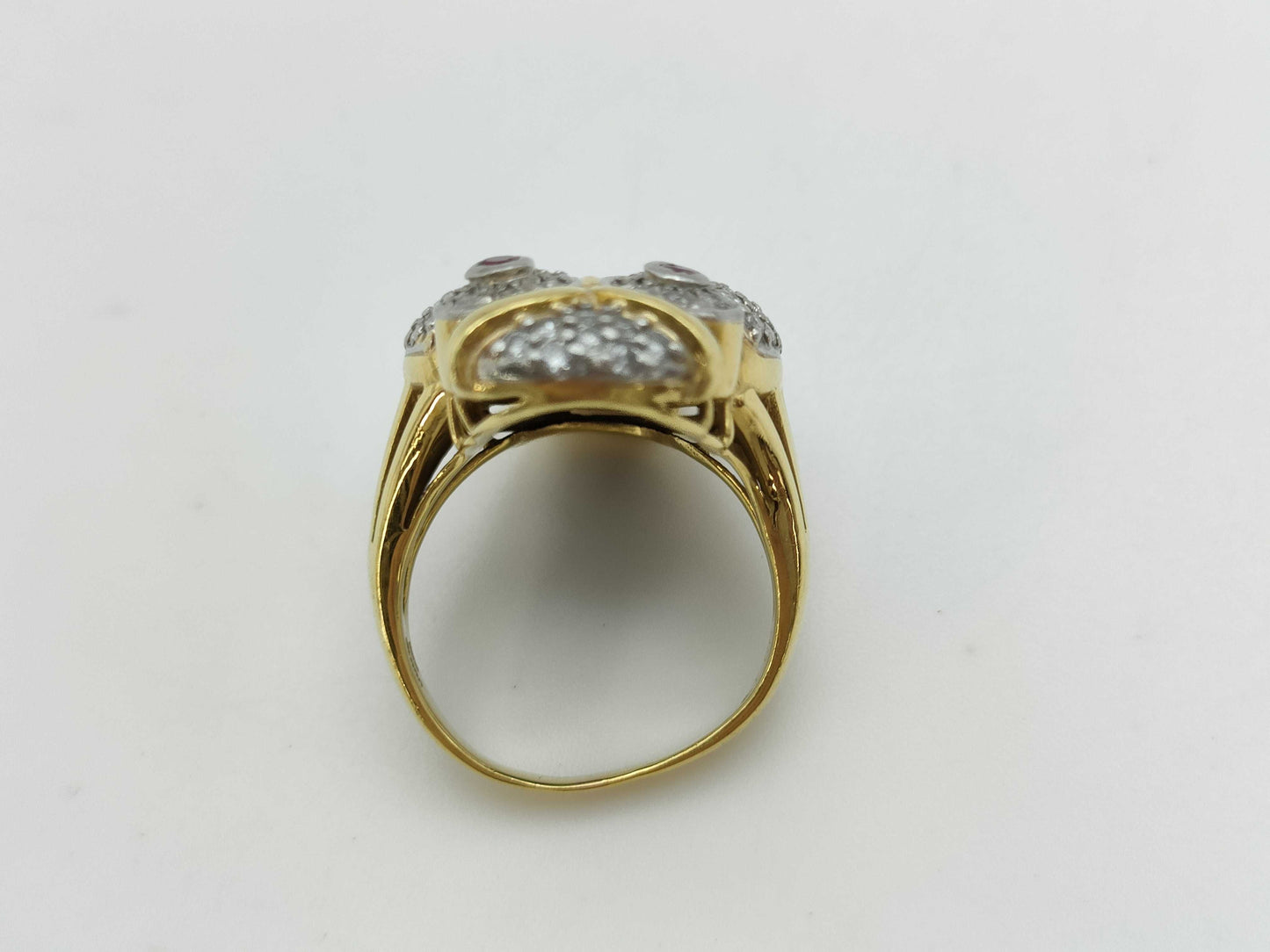 Lapis Lazuli Ring, 0.17ct R, 0.5ct D, 11.9g, K18/PT900