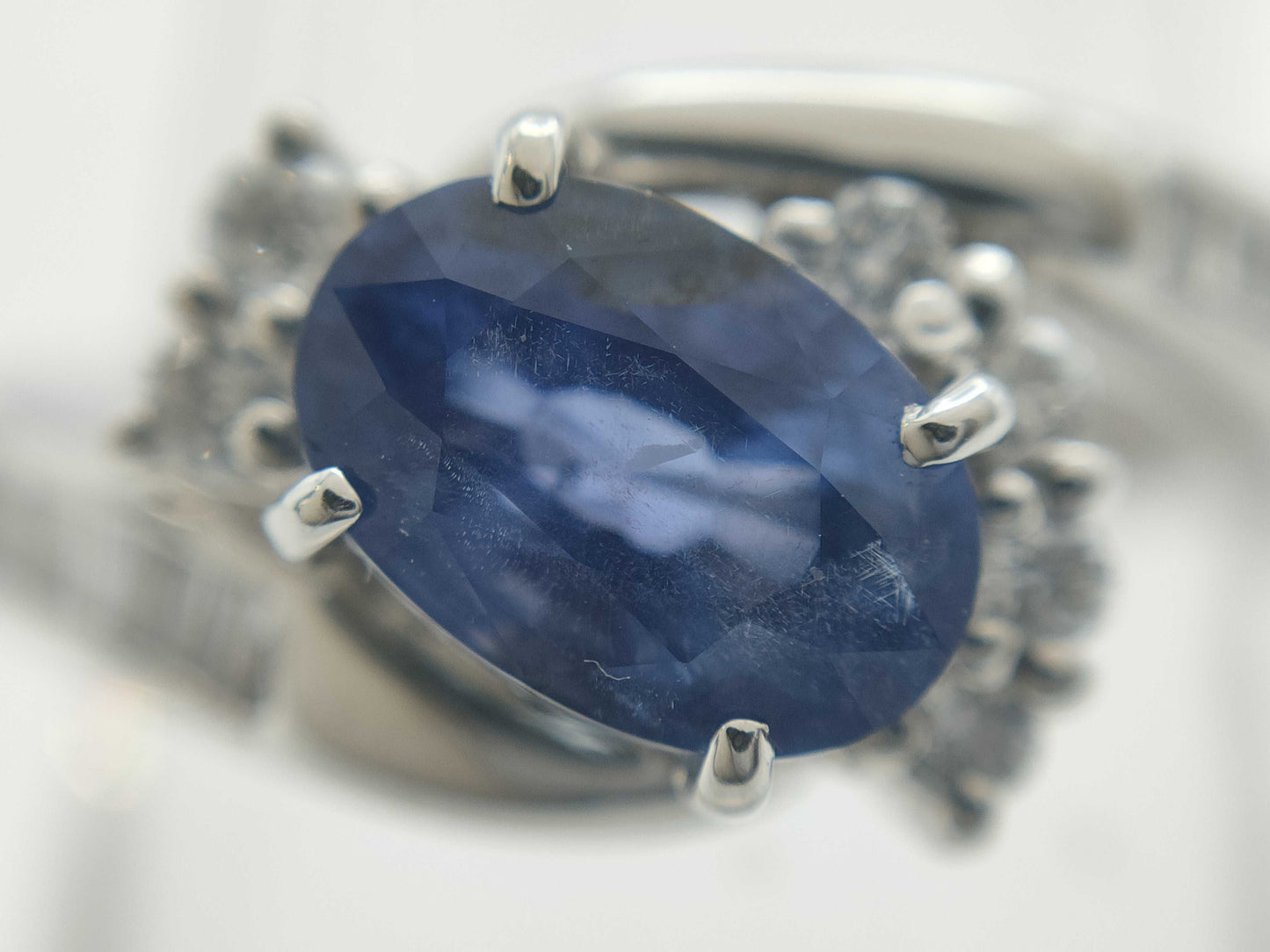 S1.65ct D0.33ct PT900 7.2g Ring