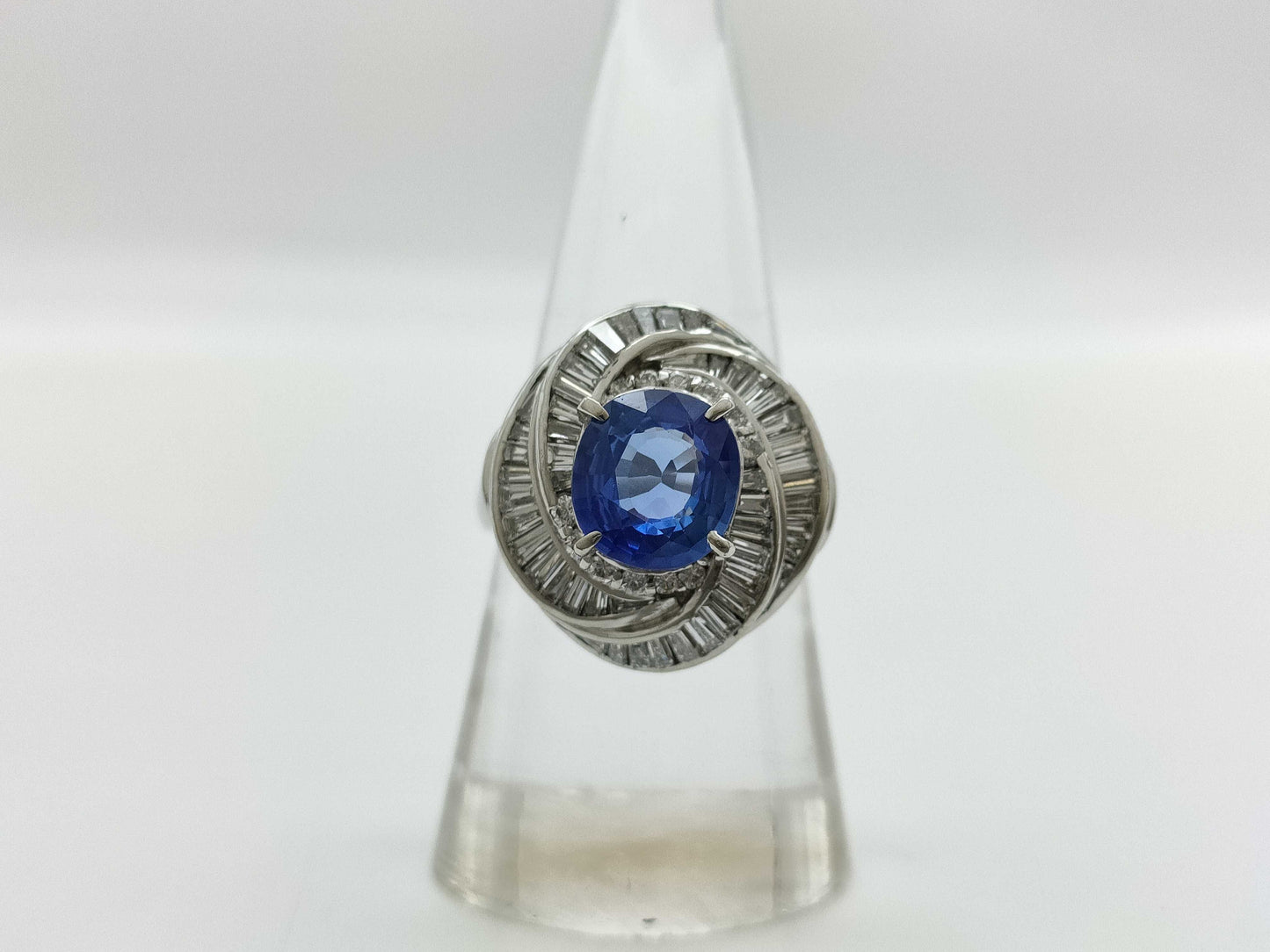 S2.58ct D1.34ct PT900 12.4g Ring