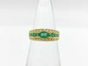 Emerald and Diamond 18K 3.4g Ring