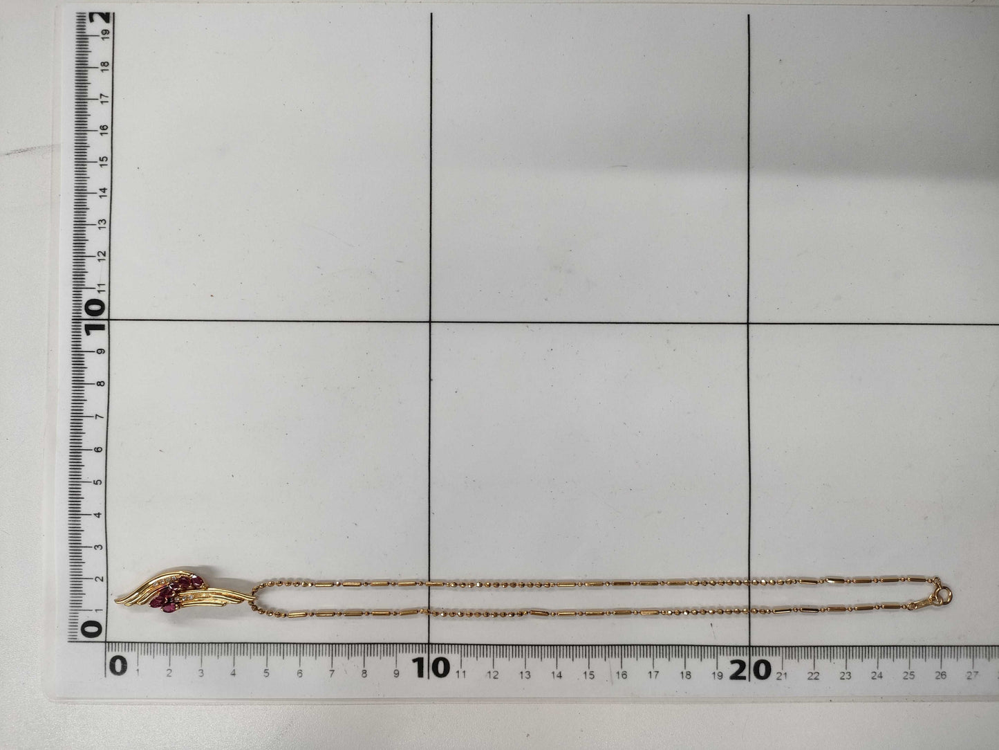 R1.23ct D0.06ct K18 9.8g Necklace