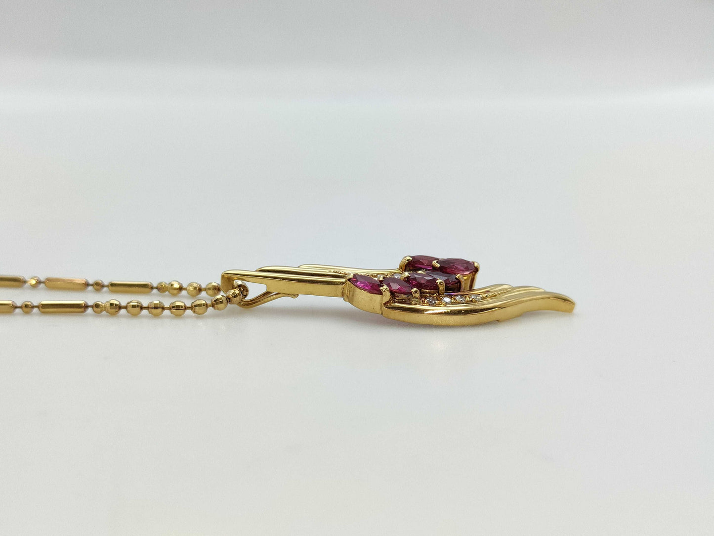 R1.23ct D0.06ct K18 9.8g Necklace