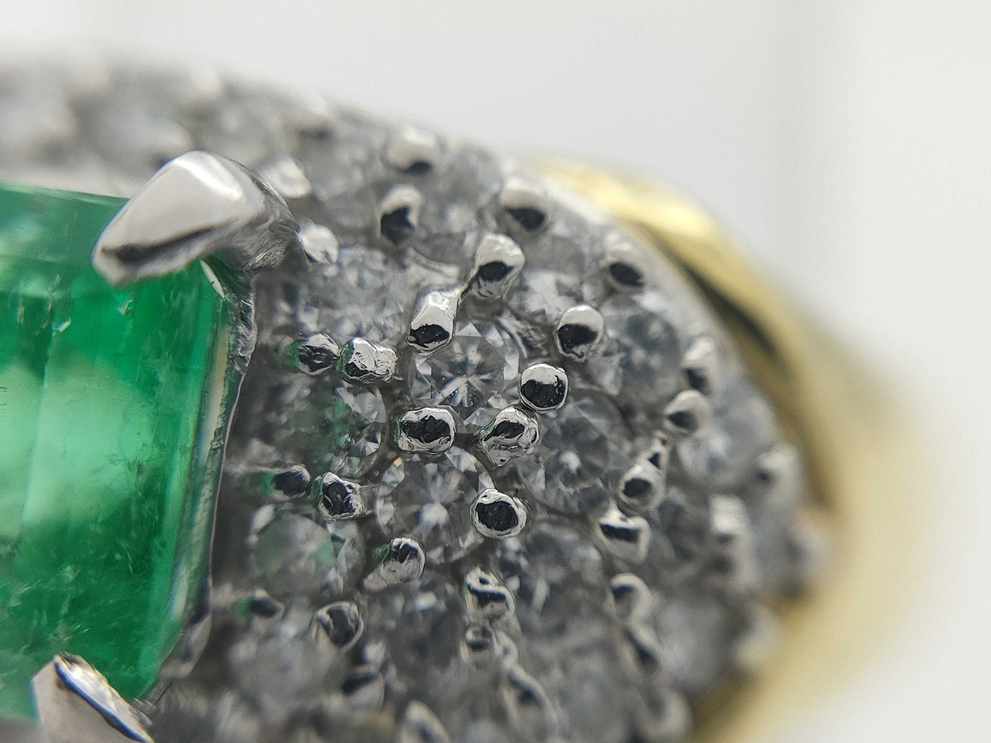 E1.45ct D0.72ct K18/PT900 10g Ring