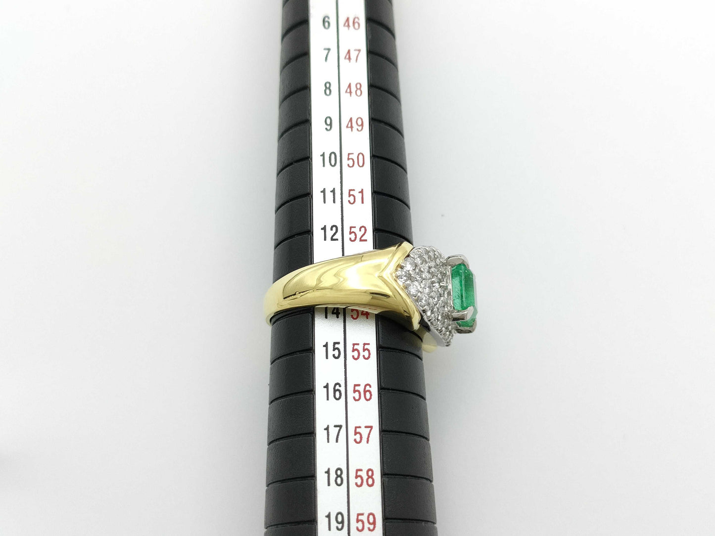 E1.45ct D0.72ct K18/PT900 10g Ring