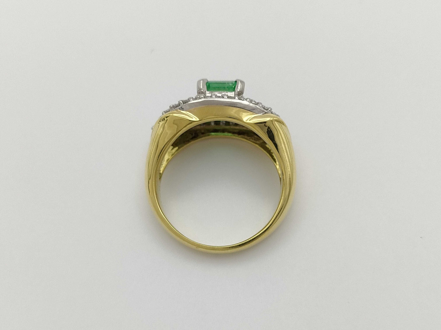 E1.45ct D0.72ct K18/PT900 10g Ring
