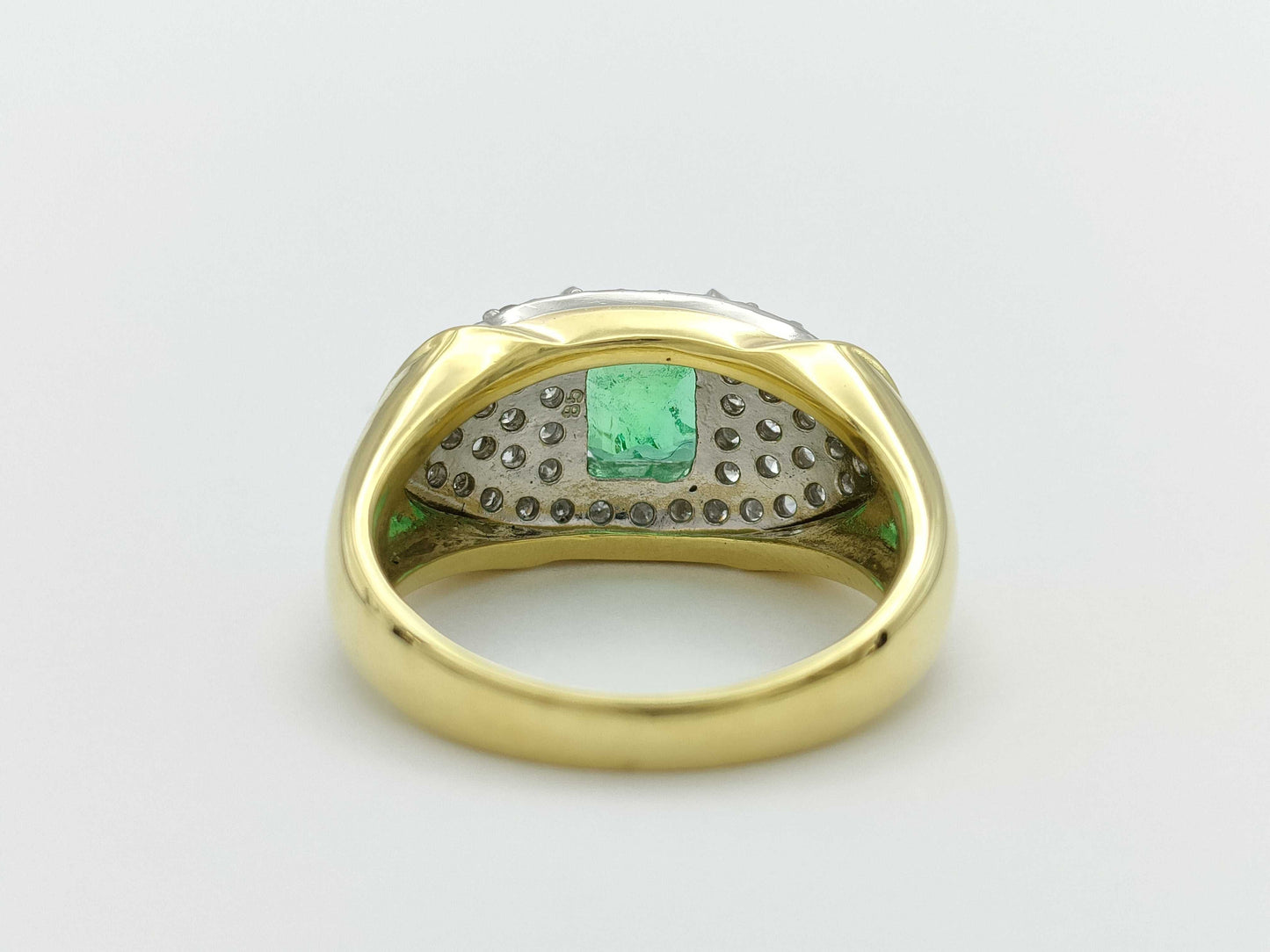 E1.45ct D0.72ct K18/PT900 10g Ring