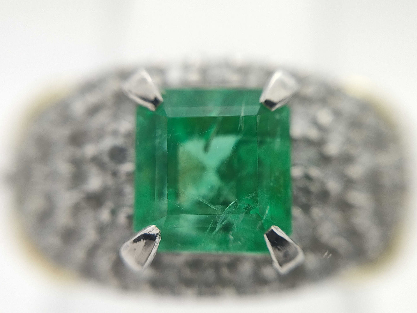 E1.45ct D0.72ct K18/PT900 10g Ring