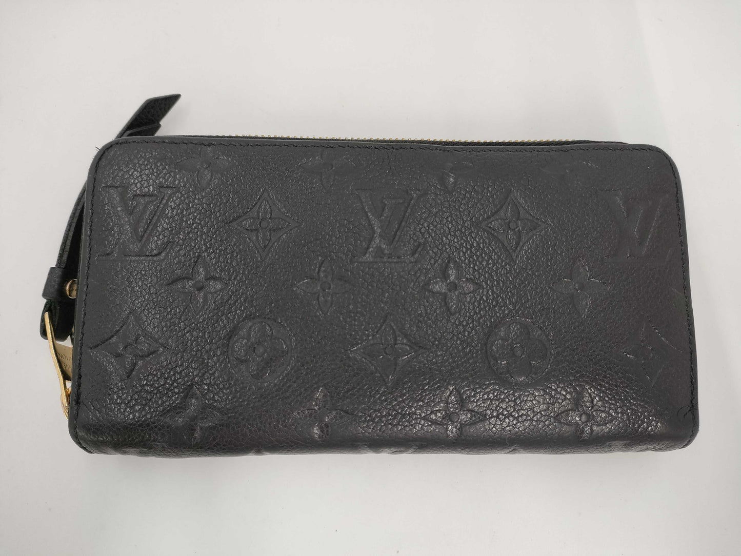 LOUIS VUITTON Monogram Empreinte Zippy Wallet Noir Wallet