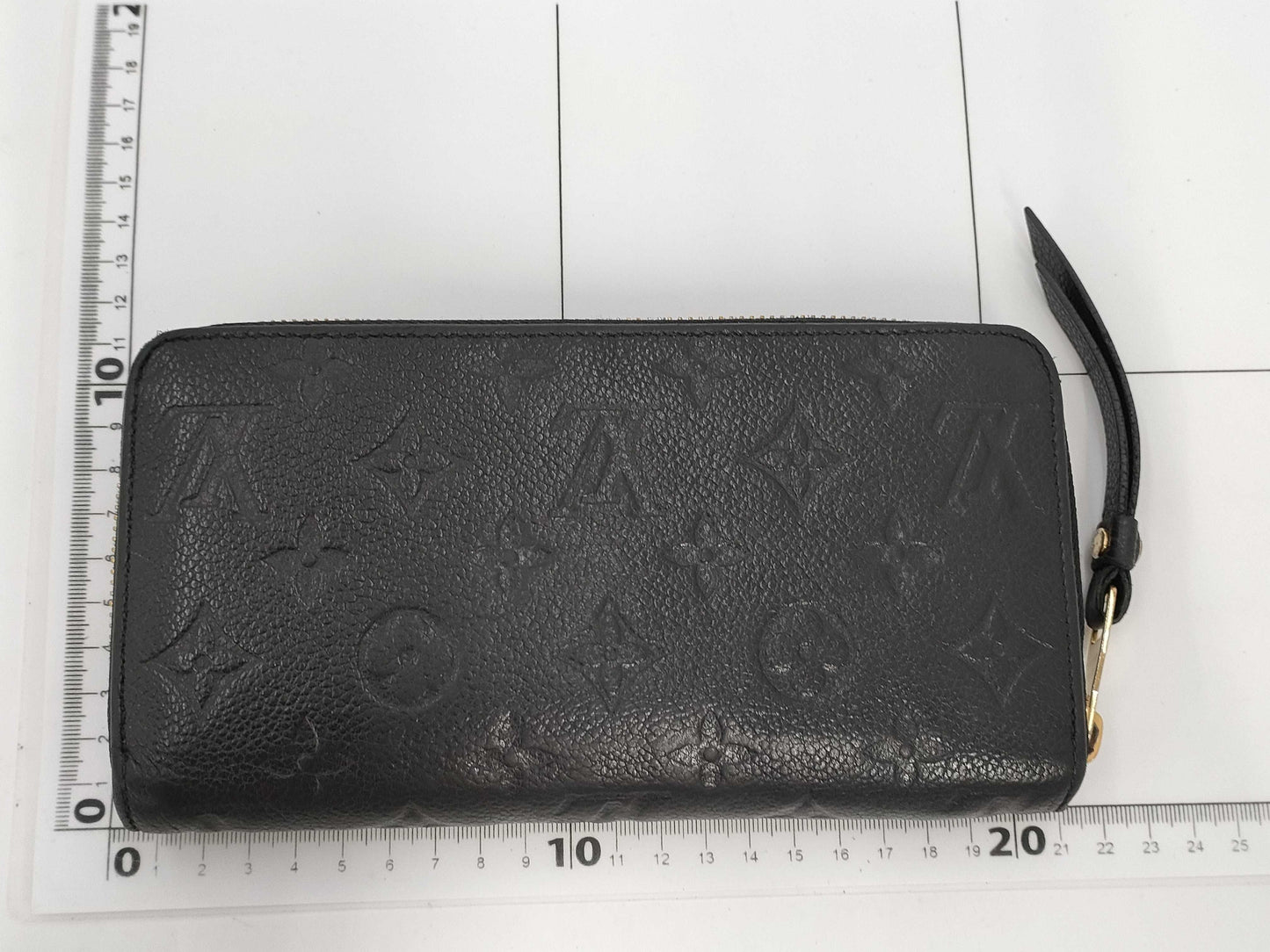 LOUIS VUITTON Monogram Empreinte Zippy Wallet Noir Wallet