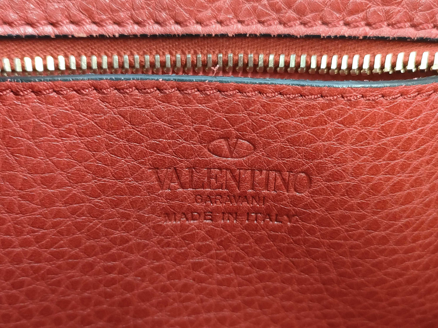 Valentino Garavani Studded Red Shoulder Bag