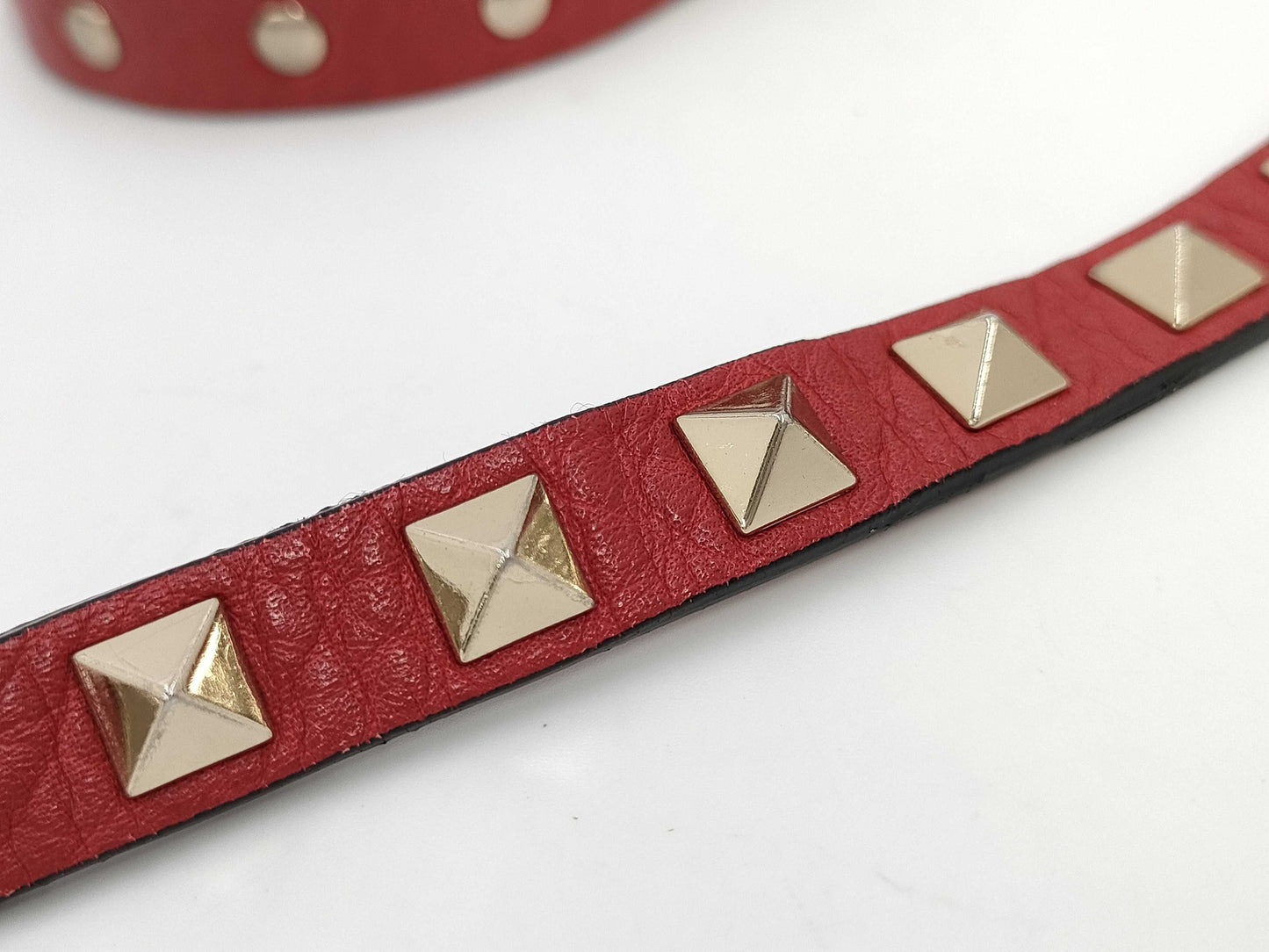 Valentino Garavani Studded Red Shoulder Bag