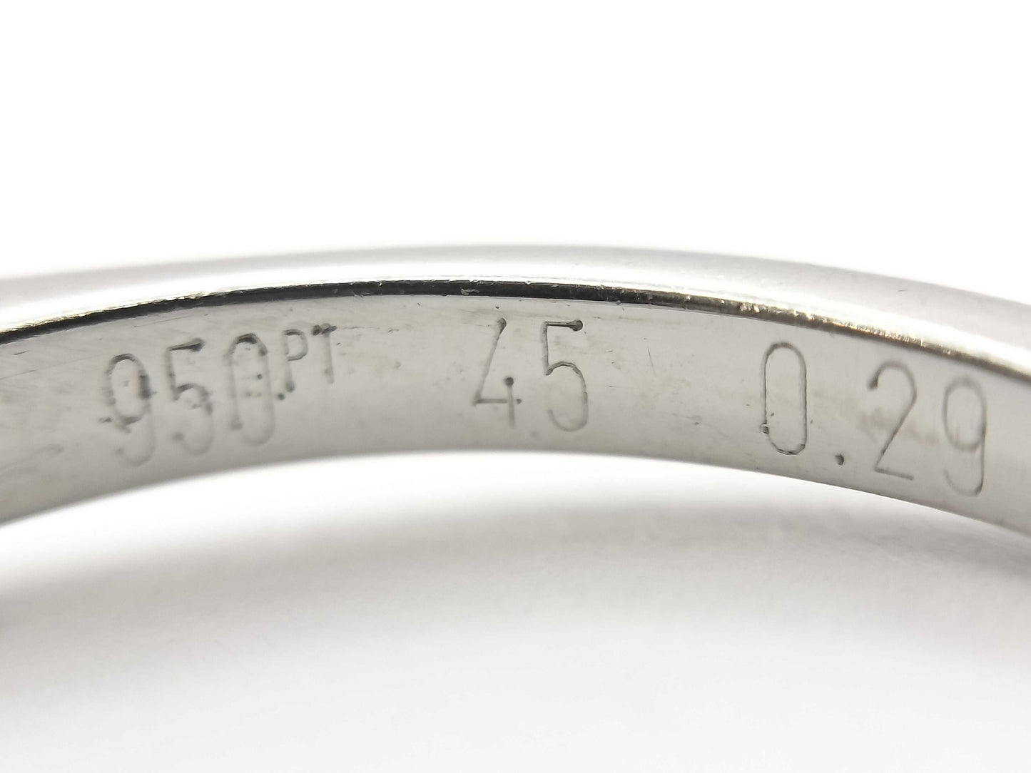 Cartier Solitaire #45 D0.29ct Pt950 2.0g Ring
