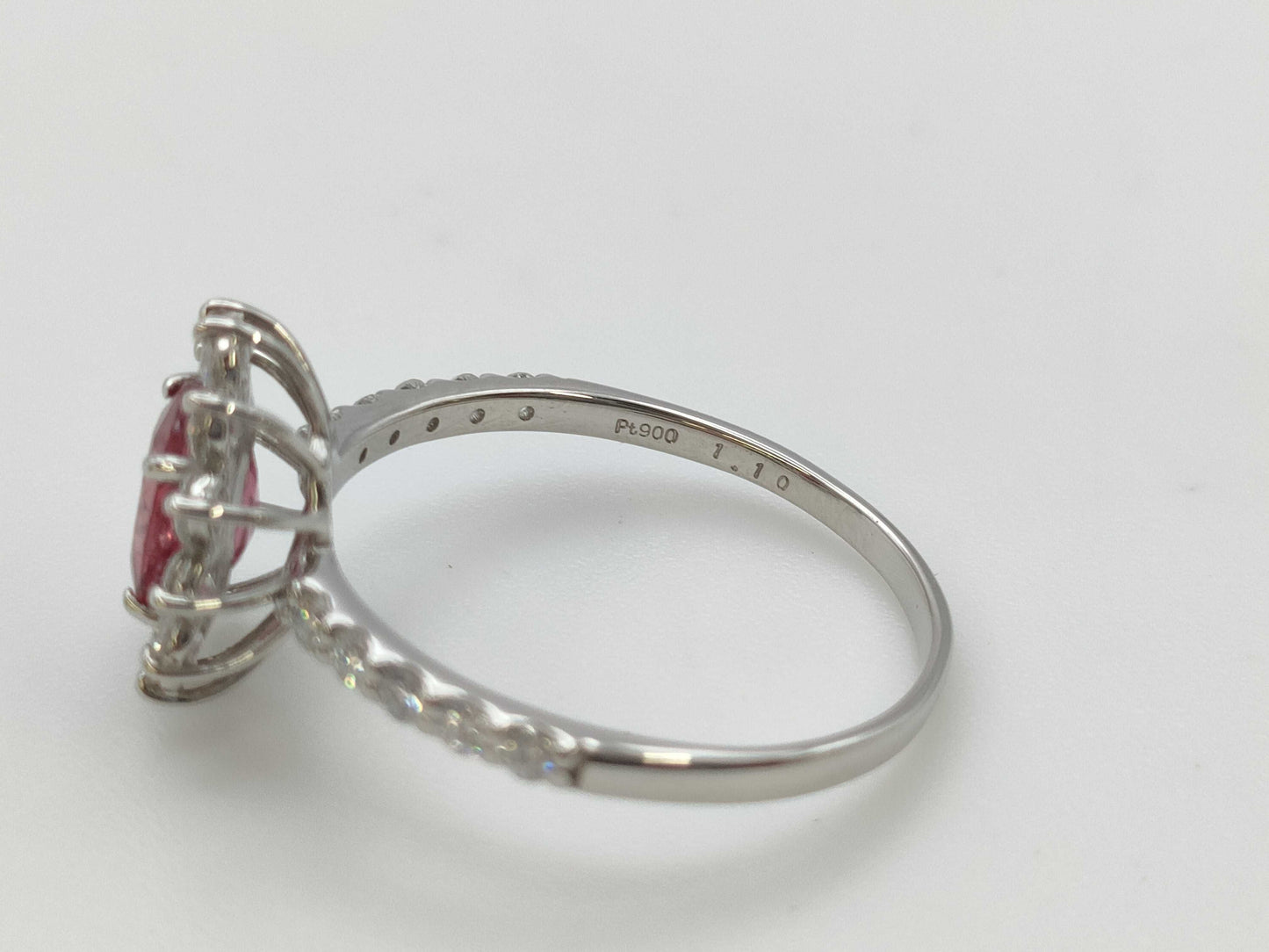 R1.10ct D0.67ct PT900 2.7g Ring